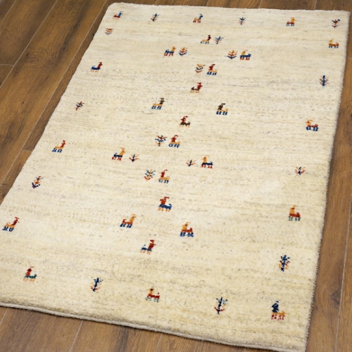 美品】ゾランヴァリ ギャッベ 120cm×80cm ZOLLANVARI □イラン産