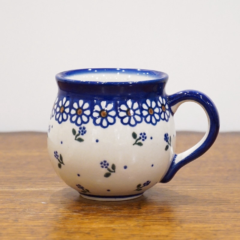 ポーランド陶器　ポーリッシュポタリー 「VENA」 マグカップ（約220cc） V337-C022