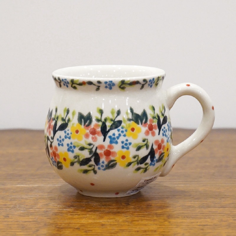 ポーランド陶器　ポーリッシュポタリー 「VENA」 マグカップ（約220cc） V337-C119