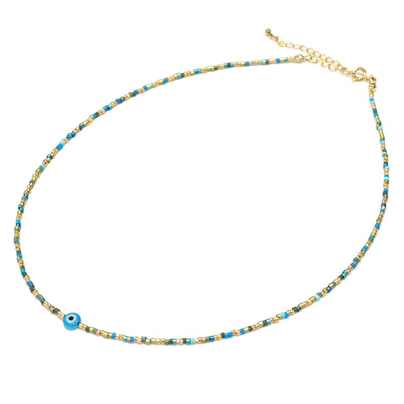 ナザールボンジュウ　トルコのお守り　ビーズネックレス　N-NBEADS-03