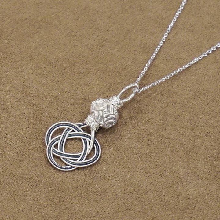 トルコ伝統の銀線細工　カザジェ　ペンダント（SVチェーン付）　SV-N-KZ-BW2