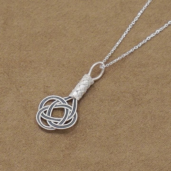 トルコ伝統の銀線細工　カザジェ　ペンダント（SVチェーン付）　SV-N-KZ-BW1