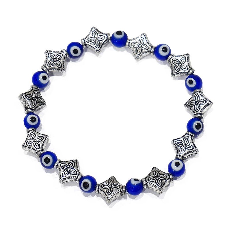 ナザールボンジュウ　ビーズブレスレット　N-B12568NV　 ネイビー