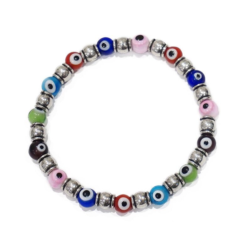 ナザールボンジュウ　ビーズブレスレット　N-B12570MC　 ミックスカラー