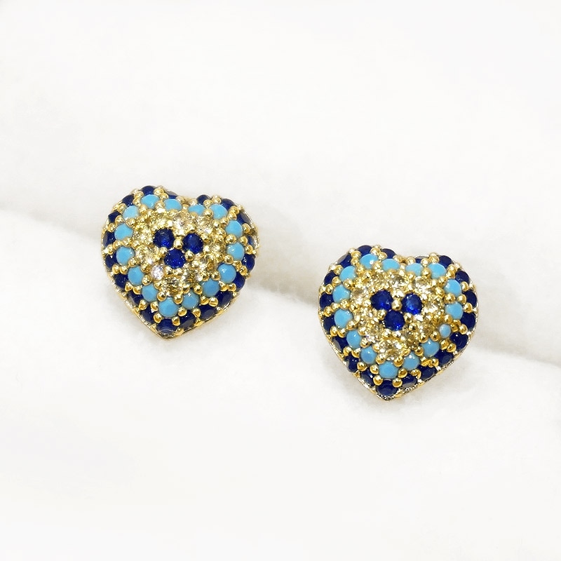 ナザールボンジュウピアス　N-E4008　ハート