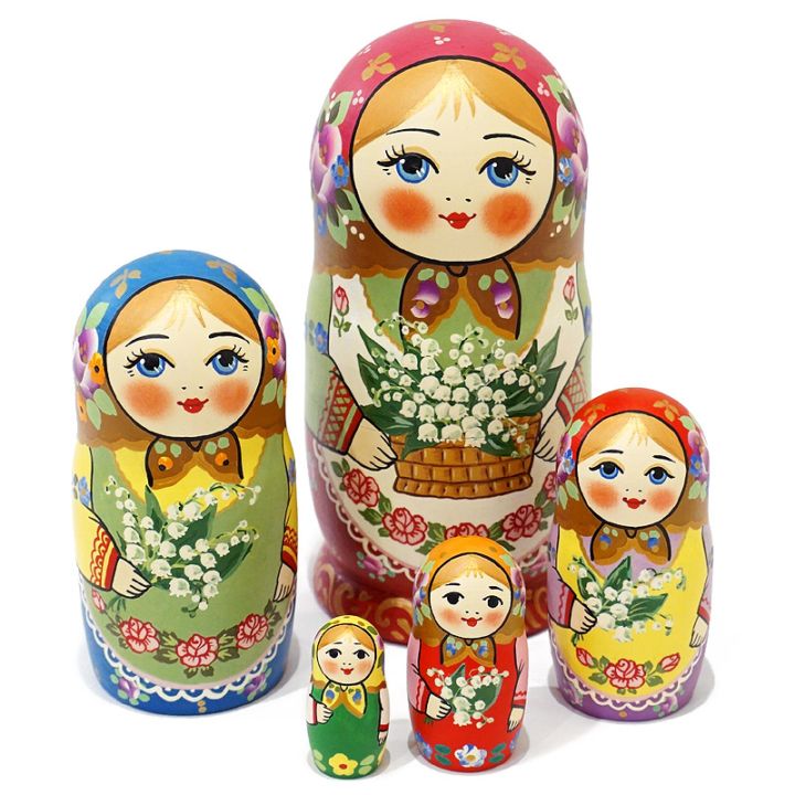 ロシア ツリー型マトリョーシカ（5P） MAT-113 | インテリア雑貨,置物