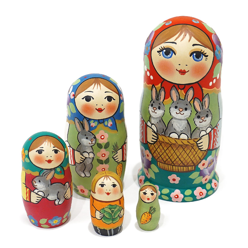 ロシア ガリーナ・チトワ作 マトリョーシカ（3P） MAT-083