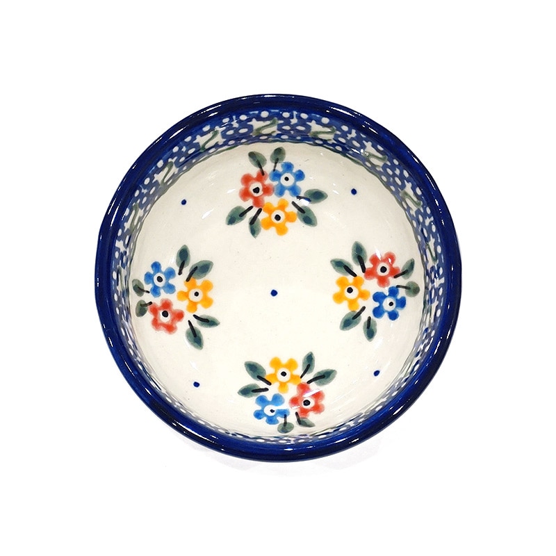 ポーランド陶器　ポーリッシュポタリー 「Millena」 ボウル小　M0330B-063R　ブーケ