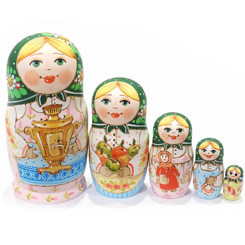 ロシア キーロフの街のマトリョーシカ（3P） MAT-153 | インテリア雑貨
