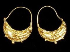 トルコモチーフゴールドピアス　AL-012