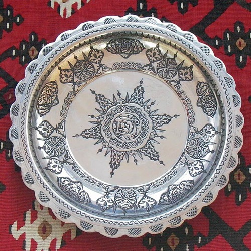 トルコ製 バクル(銅製品) CP-039 飾り皿（大） | インテリア雑貨,置物