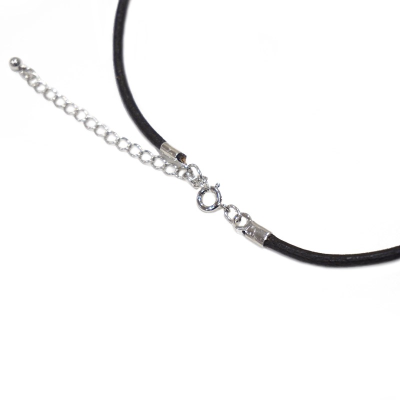 ナザールボンジュウ　革紐ペンダント/ダークブラウン　N-P001DB