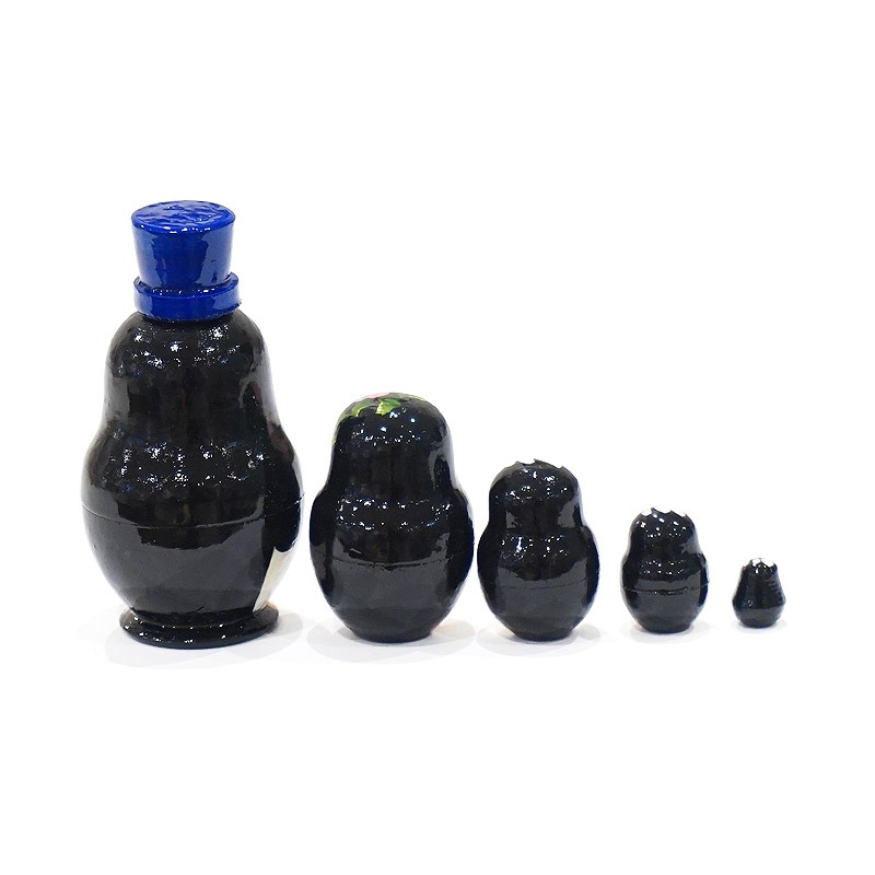 ロシア ミニマトリョーシカ ペンギン/青（5P） MAT-165 | インテリア