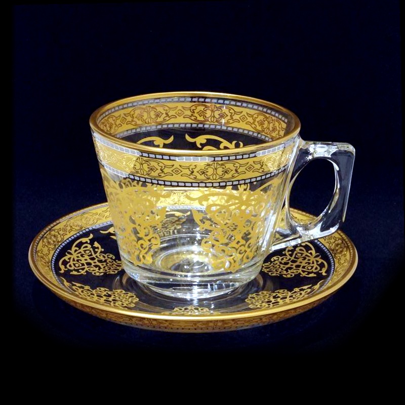 トルコグラス C&S　CS-275　アラベスク/ゴールド（１客）