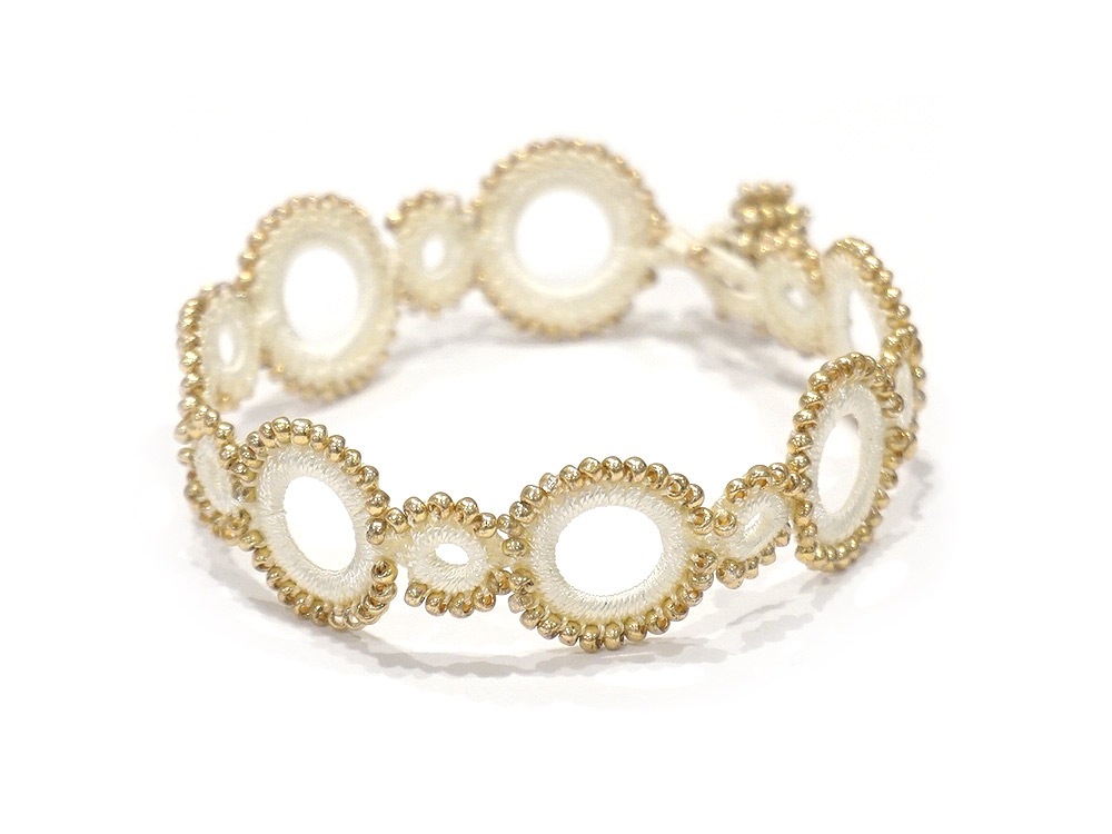 ボンジュックオヤ　ブレスレット　OYA-BB-CRCL-WT　サークル/ホワイト