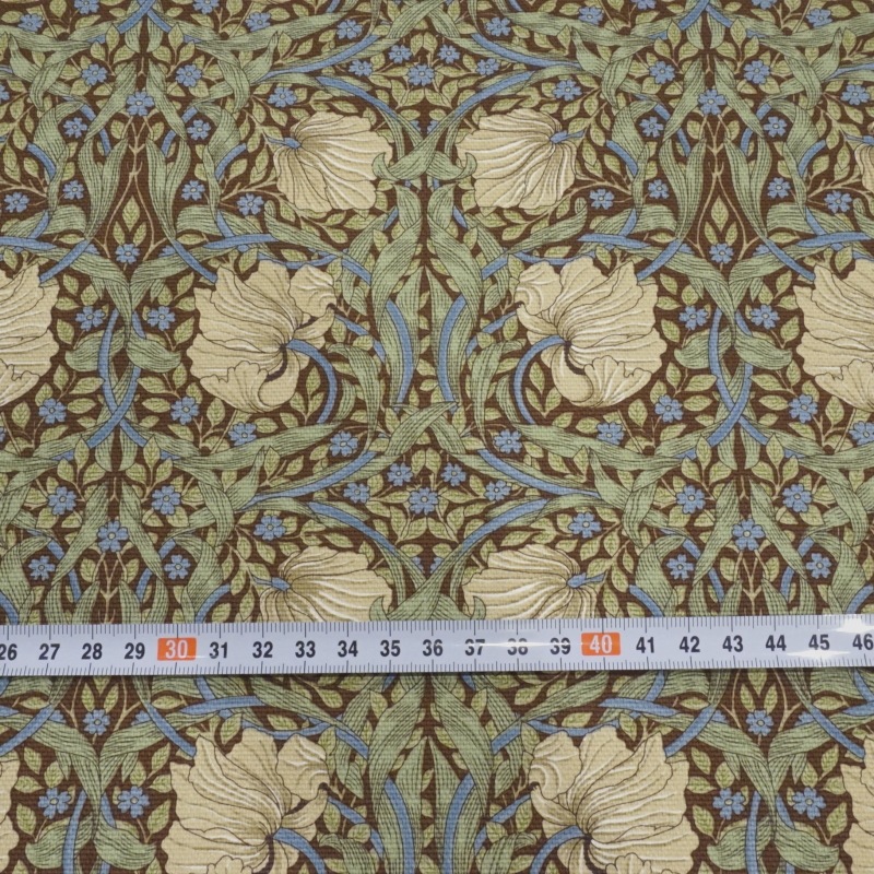 Morris Collection ピンパーネル トートバッグ 横長Sサイズ/ブラウン　MB-TTW-S-PPBR