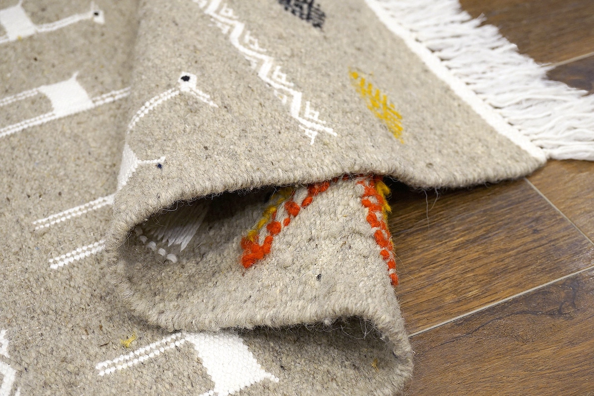 チュニジア　手織りキリム　80×53cm　玄関サイズ　TK80x50-1