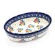 ポーランド陶器　ポーリッシュポタリー 「Millena」 オーバルグラタン皿小　M01121-04　ブーケ