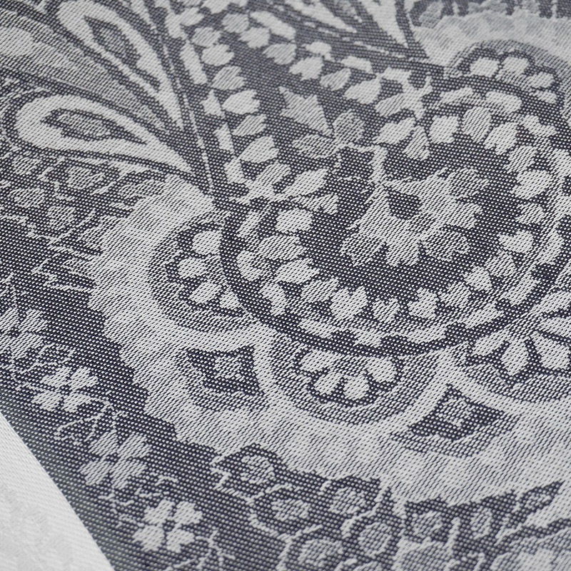 フランス製 ジャカード織 撥水テーブルクロス ヴォクリューズ/グレー 約160x160cm F160160-VCLS-GY