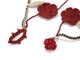 トゥーオヤ　ネックレス　OYA-NT-FWLF-RD　小花＆リーフ/レッド