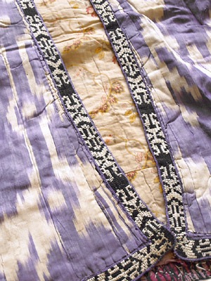 民族衣装　EC-020　ウズベク族 イカット ハラト（女性用コート）