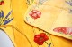 南仏プロヴァンス製　コットンエプロン　ポピー柄　イエロー　FAP-CQLC-YL