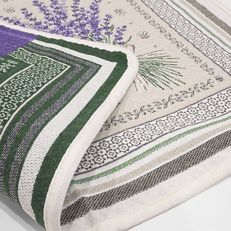 フランス製ジャカード織プレースマット◆FLM-CST-LV カスティヨン/ホワイト