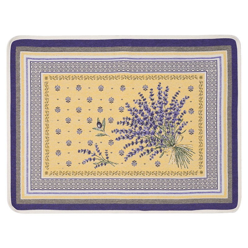 フランス製ジャカード織プレースマット◆FLM-CST-YL カスティヨン/イエロー