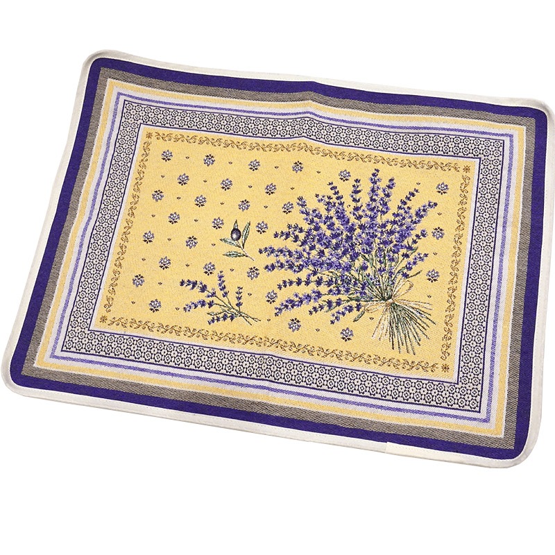 フランス製ジャカード織プレースマット◆FLM-CST-YL カスティヨン/イエロー