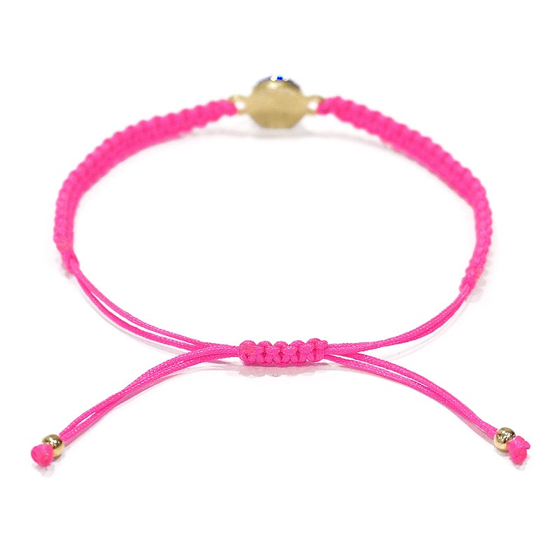ナザールボンジュウきらきらブレスレット　コードブレス　N-BB590PK　ピンク