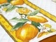フランス製キルティングランチョンマット（両面使用可）◆FLMK-CITRON-WT シトロン/ホワイト