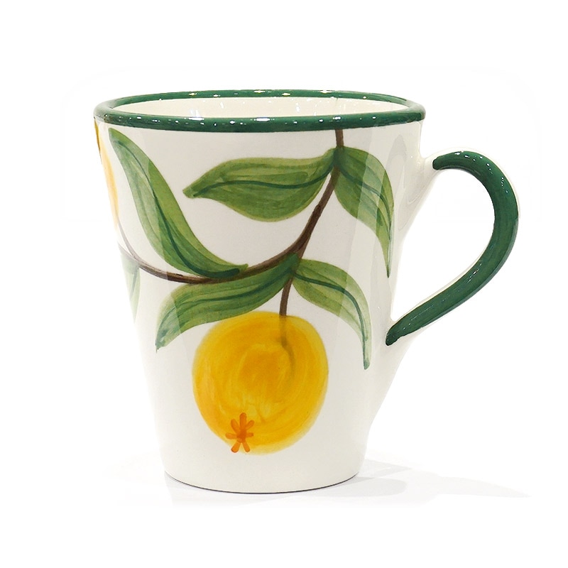 スペイン陶器　SP-49FN　マグカップ/オレンジ柄