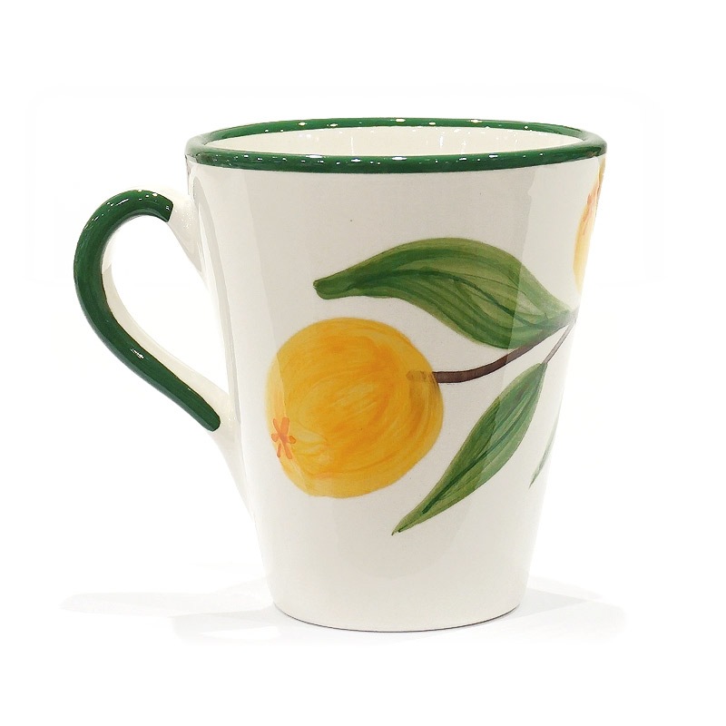 スペイン陶器　SP-49FN　マグカップ/オレンジ柄