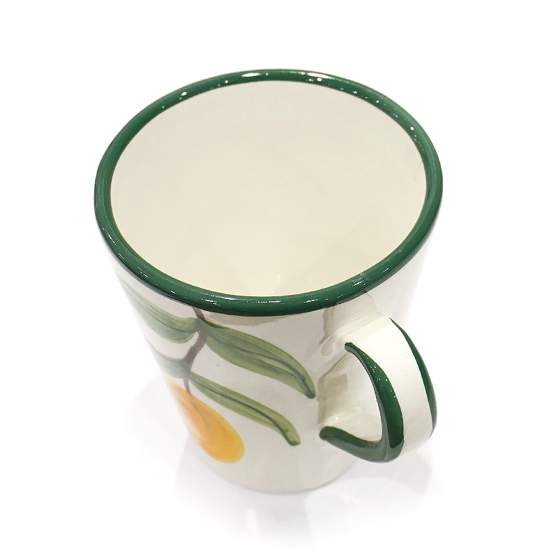 スペイン陶器　SP-49FN　マグカップ/オレンジ柄