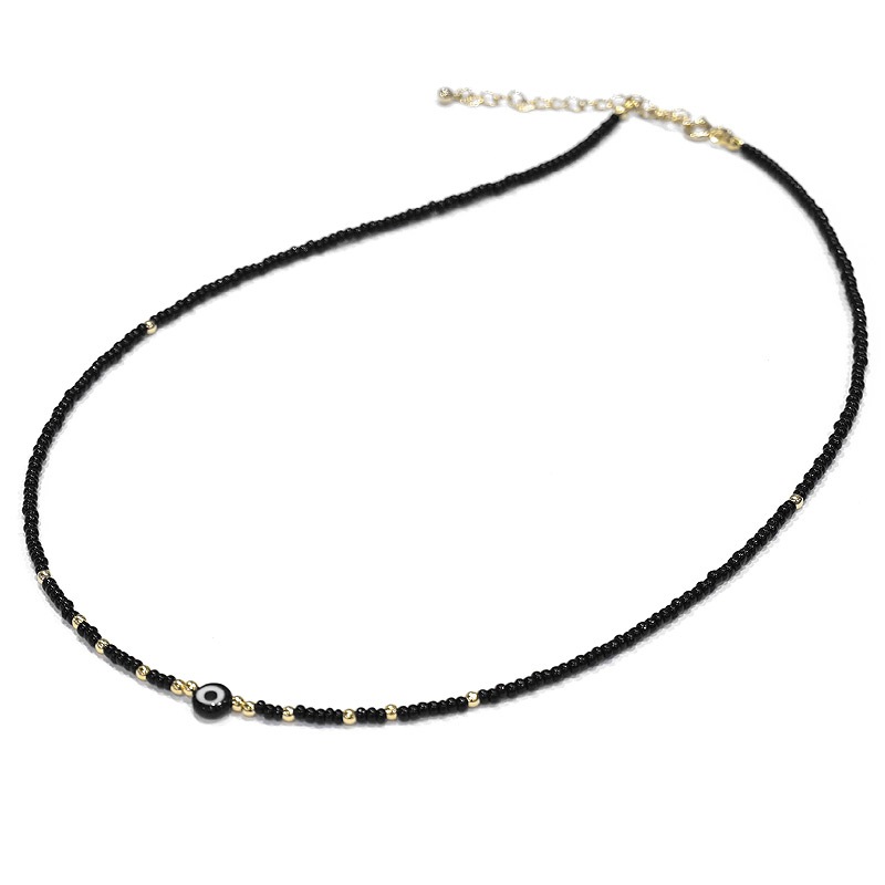 ナザールボンジュウ　トルコのお守り　ビーズネックレス　N-NBEADS-07
