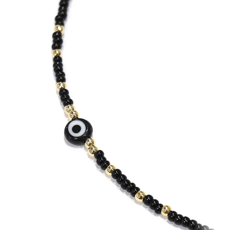 ナザールボンジュウ　トルコのお守り　ビーズネックレス　N-NBEADS-07