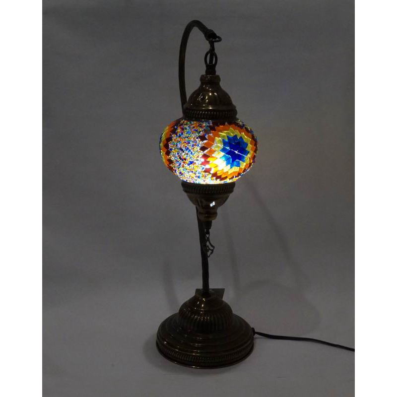 トルコ製モザイクガラステーブルランプ　LS-H109 (LEDサービス球付)
