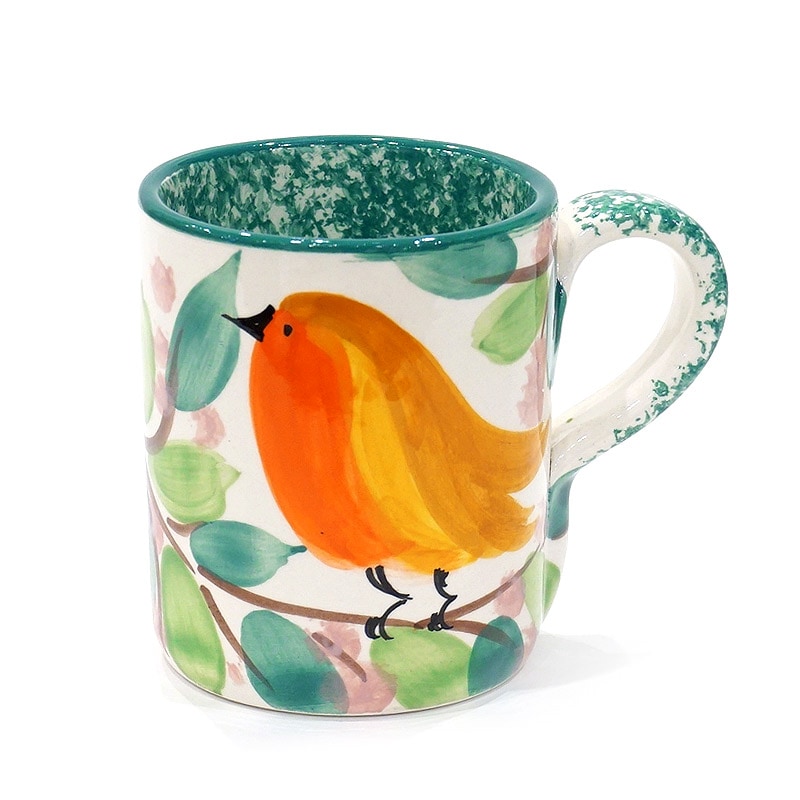 スペイン陶器 SPL-MG4608BD ストレートマグ バード | キッチン