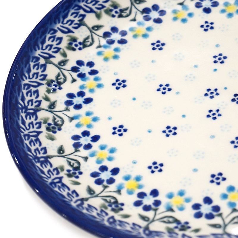 ポーランド陶器　ポーリッシュポタリー 「VENA」 プレート19cm　V132-B253