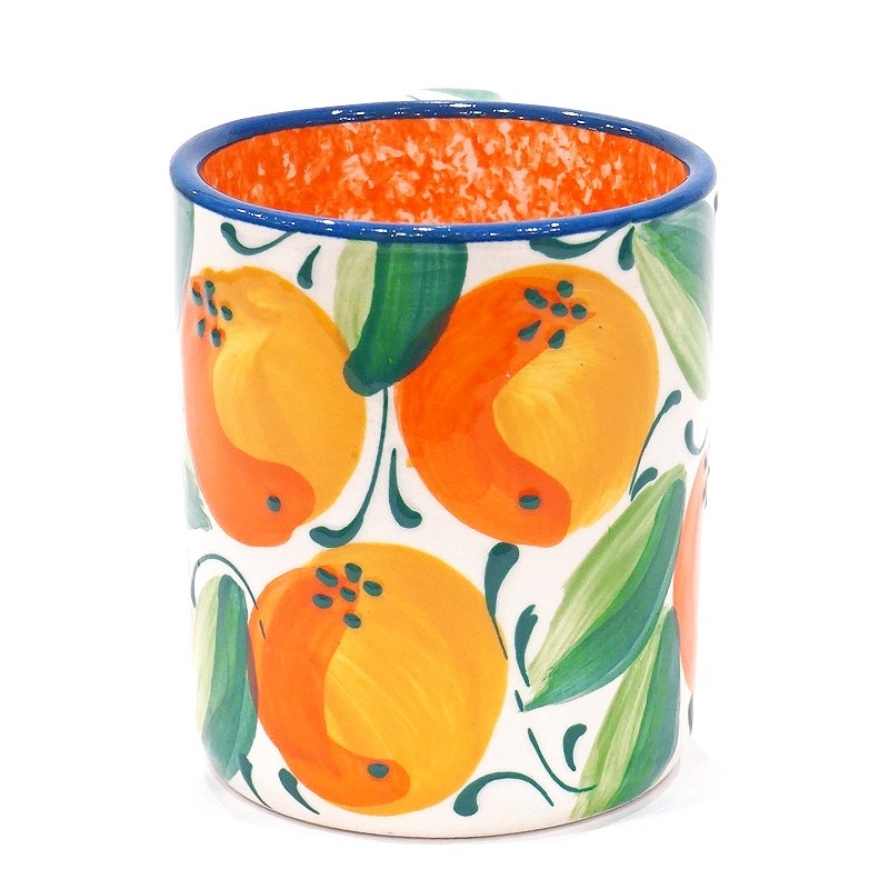 スペイン陶器 SPL-MG4608OR ストレートマグ オレンジ | キッチン