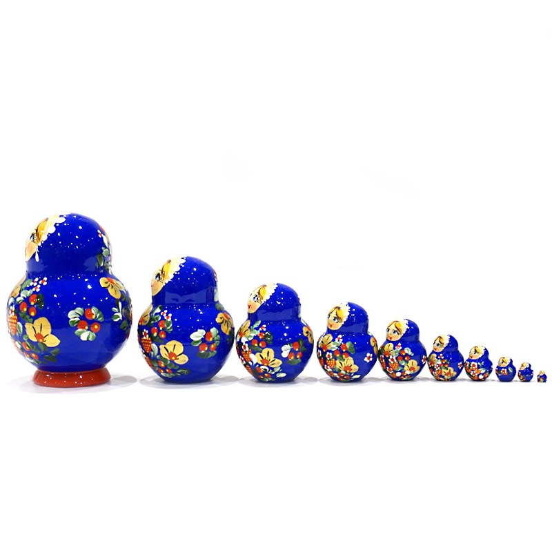 ロシア ガリーナ・チェーホワ作 ミニマトリョーシカ（10P大） MAT-091