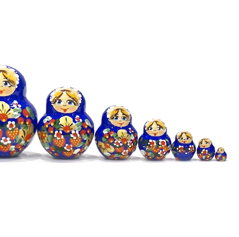 ロシア ガリーナ・チェーホワ作 ミニマトリョーシカ（10P大） MAT-091