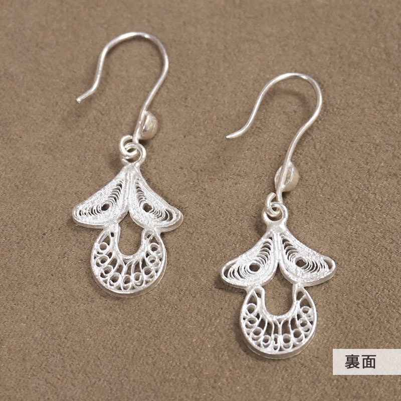 銀線細工 テルキャーリ/フィリグリー ピアス SV-E-TKI-150