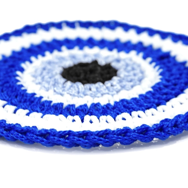 トルコのお守り ナザールボンジュウ　手編みコースター　N-COASTER