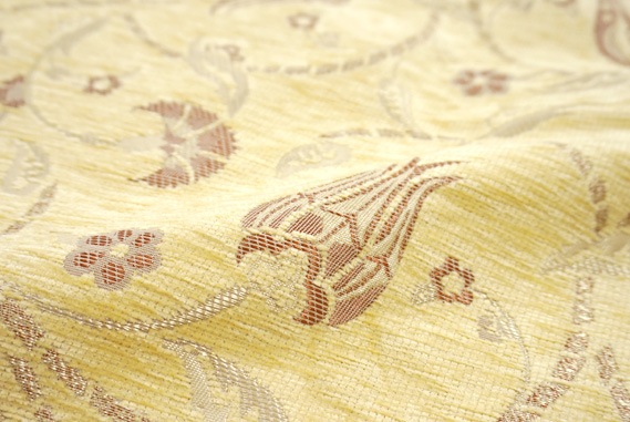 トルコ製マルチカバー(ベッドカバー)◆セミダブルサイズ◆MC-SW-LKCR　ラーレ×カランフィル/クリーム