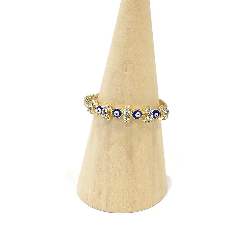 ナザールボンジュウリング　一列/ネイビー（フリーサイズ）　N-R3009A-NV