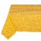 フランス製 コットン撥水テーブルクロス☆トラディション小紋/イエロー 150x120cmサイズ F155120-TRADX-YL