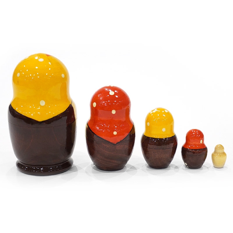 新品　ロシア　キーロフ　ティーカップ　マトリョーシカ　14cm　7体セット ロシア雑貨店マリンカ / キーロフ産 マトリョーシカkrv259-3p
