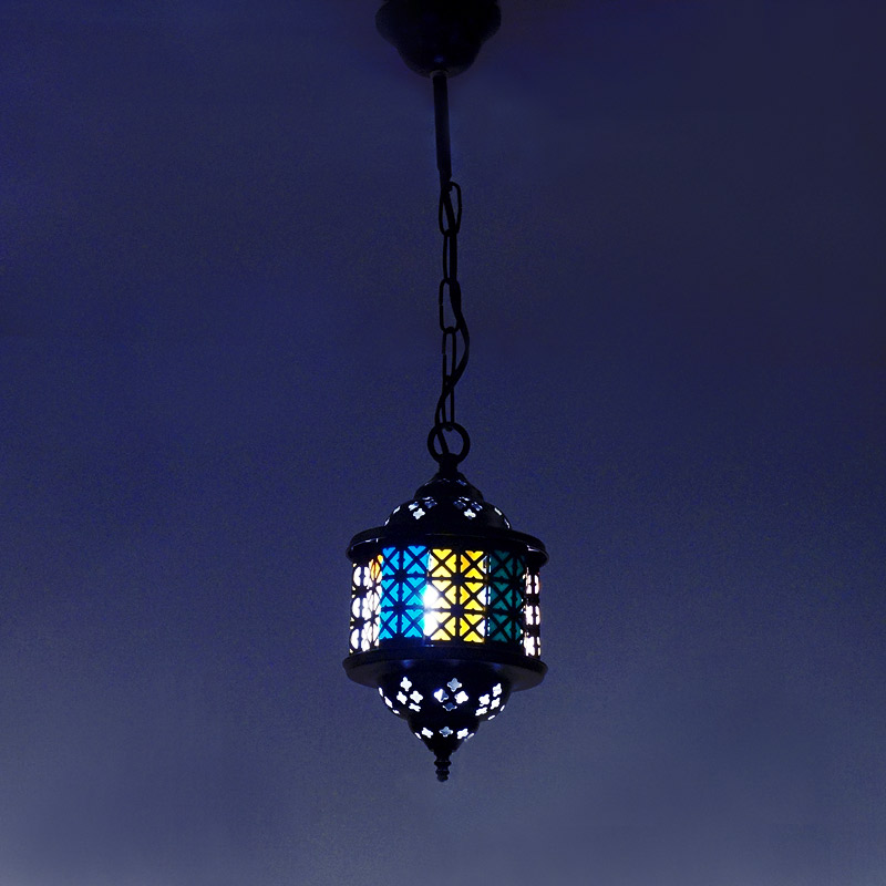 トルコ製ペンダントランプ Sサイズ/ブルー LP-S1 | インテリア雑貨