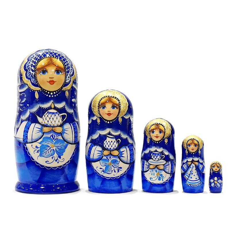 ロシア　サンクトペテルブルグ　マトリョーシカ（5P）　MAT-185